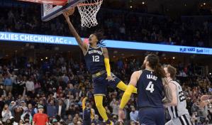 V&Iacute;DEO | Grizzlies se imponen a Spurs; Morant logra un mate