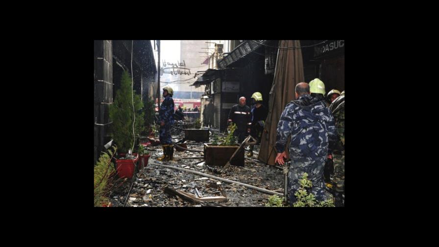 Incendio en centro comercial en Siria deja 11 muertos