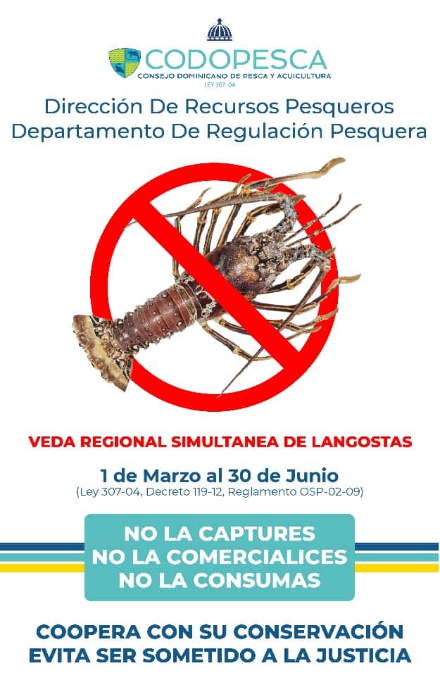 A partir del primero de marzo de 2022 se inició la veda de las langostas.