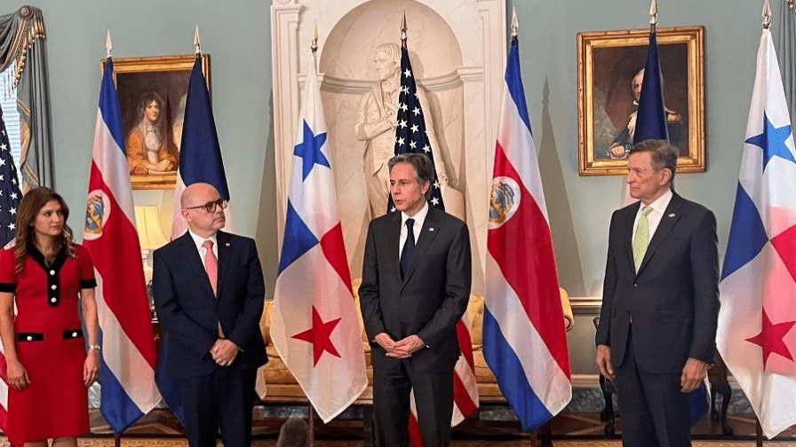 Antony Blinken recibe a los cancilleres de RD, Costa Rica y Panamá