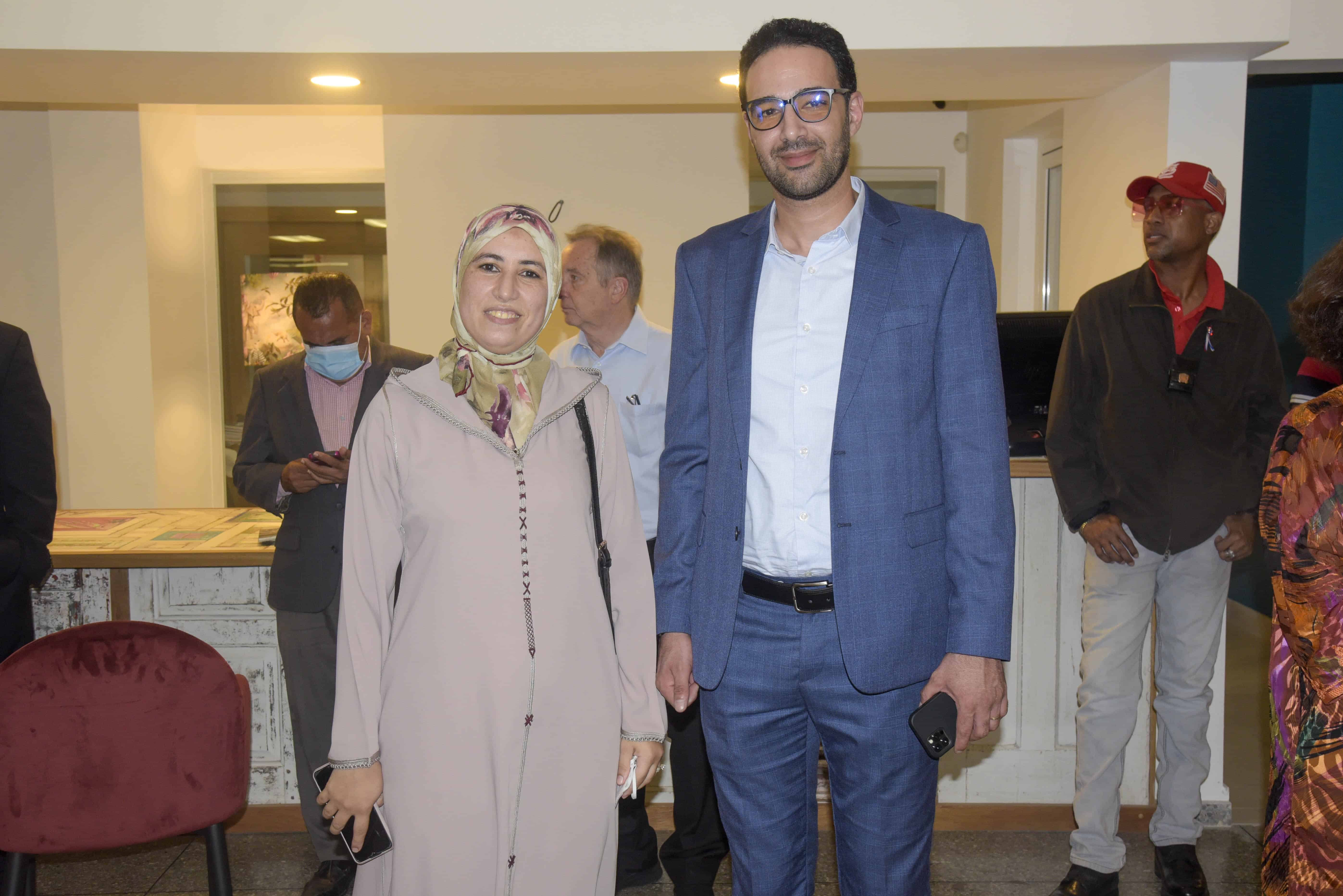 Ghizlane chgadda  y Mohammed Hammas. 