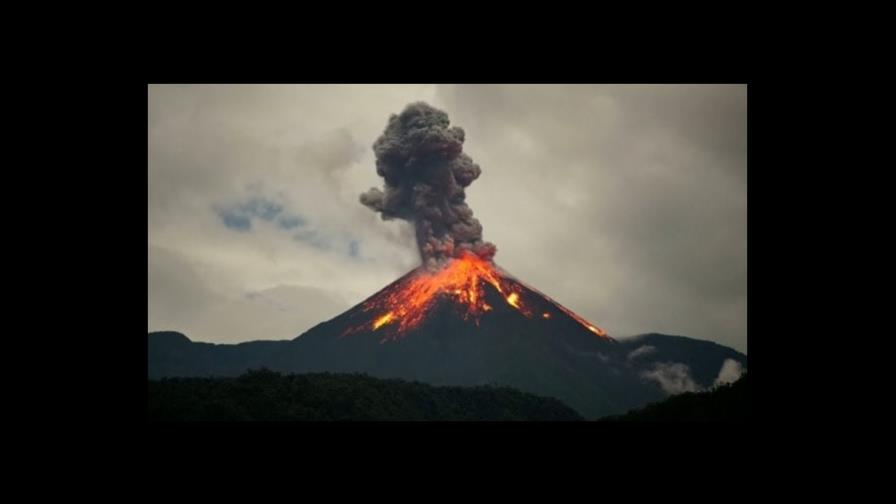 Registran una gran erupción volcánica en Papúa Nueva Guinea