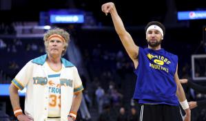 VÍDEO | Actor Ferrell sorprende y Warriors se imponen a Clippers