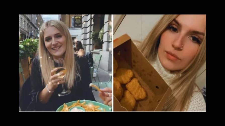 Joven tiene 22 años comiendo solamente nuggets y papas fritas Joven tiene 22 años comiendo solamente nuggets y papas fritas