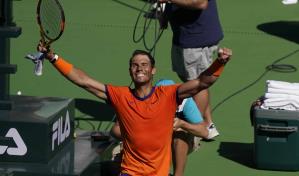 Nadal sigue perfecto en el a&ntilde;o, avanza en Indian Wells