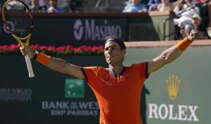 Nadal vence a Opelka en Indian Wells; mejora a 18-0