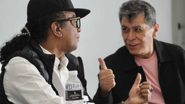 Álvaro Torres y Sergio Vargas, este sábado en el Teatro La Fiesta del Jaragua