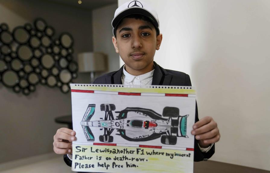 Hijo de sentenciado a muerte pide ayuda a Lewis Hamilton