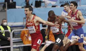 El español Mariano García, nuevo campeón mundial de 800 m bajo techo