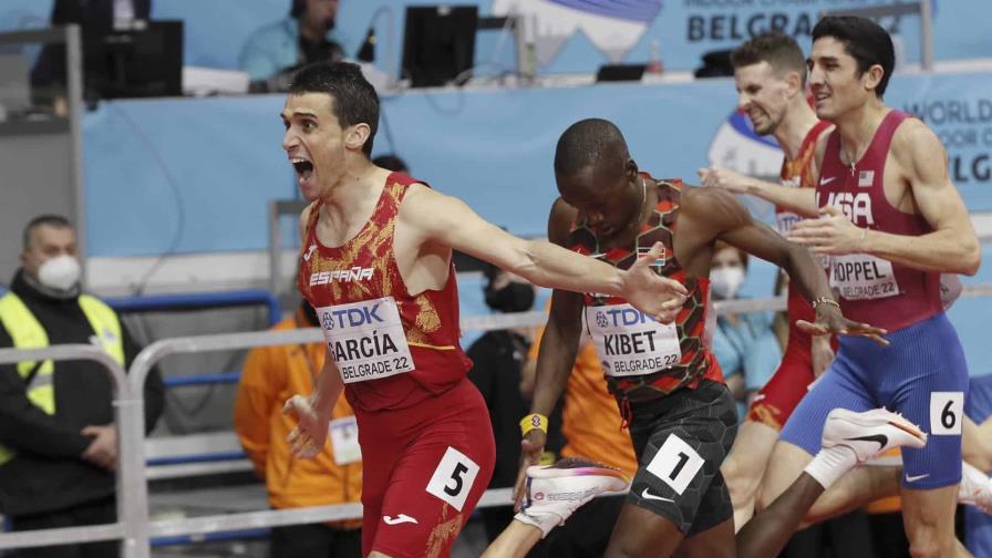 El español Mariano García, nuevo campeón mundial de 800 m bajo techo El español Mariano García, nuevo campeón mundial de 800 m bajo techo