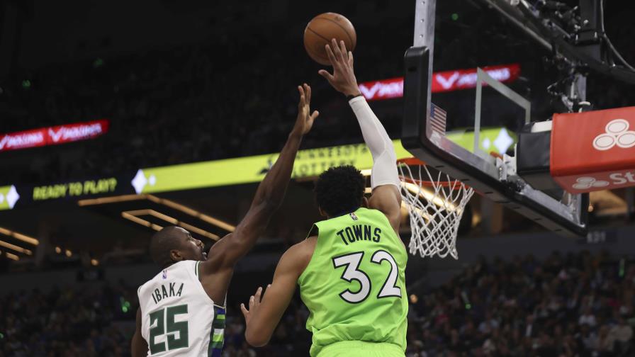 VÍDEOS | Con doble-doble del dominicano Towns los Timberwolves vencen a Bucks