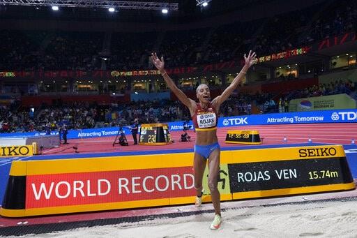 Yulimar Rojas bate el récord mundial en salto triple