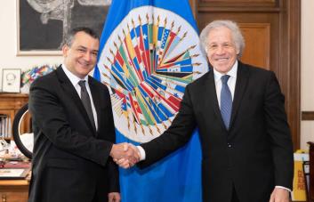 Presidente JCE se reúne con el secretario general de la OEA en Estados Unidos