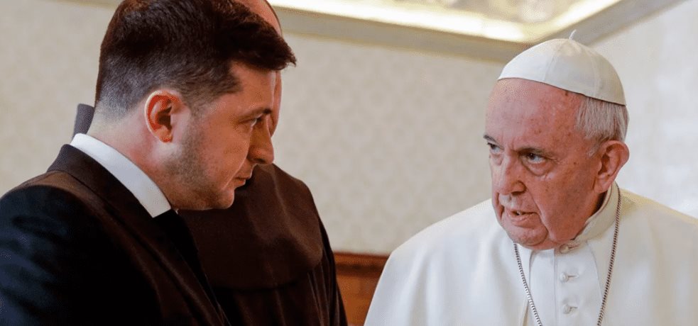 El presidente ucraniano invita al papa a mediar entre Ucrania y Rusia