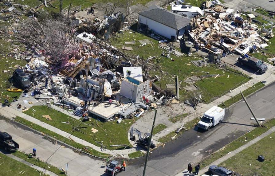 El desastre que dejó el tornado de New Orleans