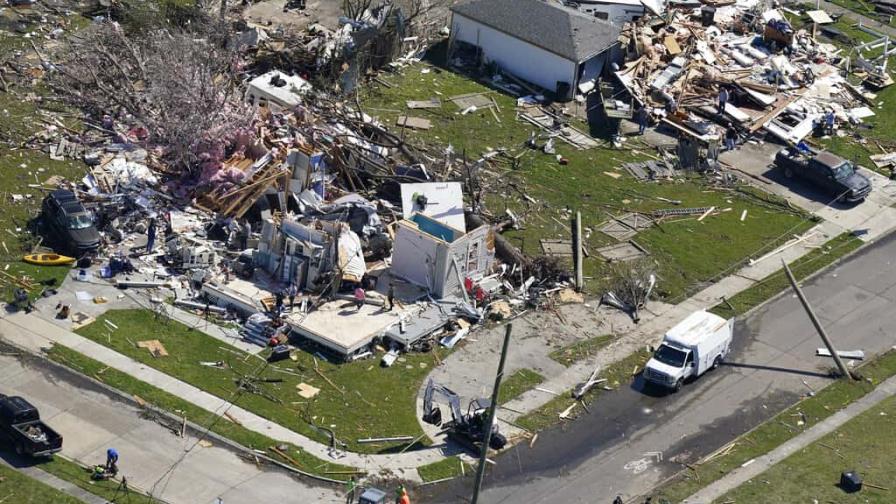 El desastre que dejó el tornado de New Orleans El desastre que dejó el tornado de New Orleans