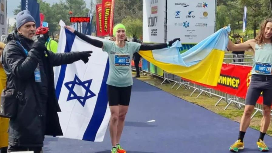 Una refugiada ucraniana gana el Maratón de Jerusalén Una refugiada ucraniana gana el Maratón de Jerusalén