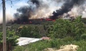 Fuego en el vertedero Rafey amanece bajo control