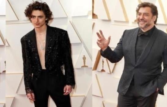La osadía masculina compite con la elegancia femenina en la alfombra roja de los Oscar