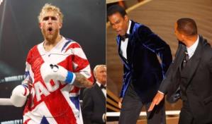 Jake Paul llama a Will Smith y Chris Rock a enfrentarse en un ring por 15 millones de dólares