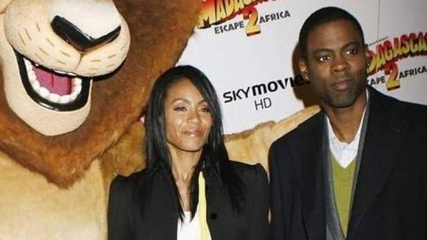 Jada Pinket Smith y Chris Rock .