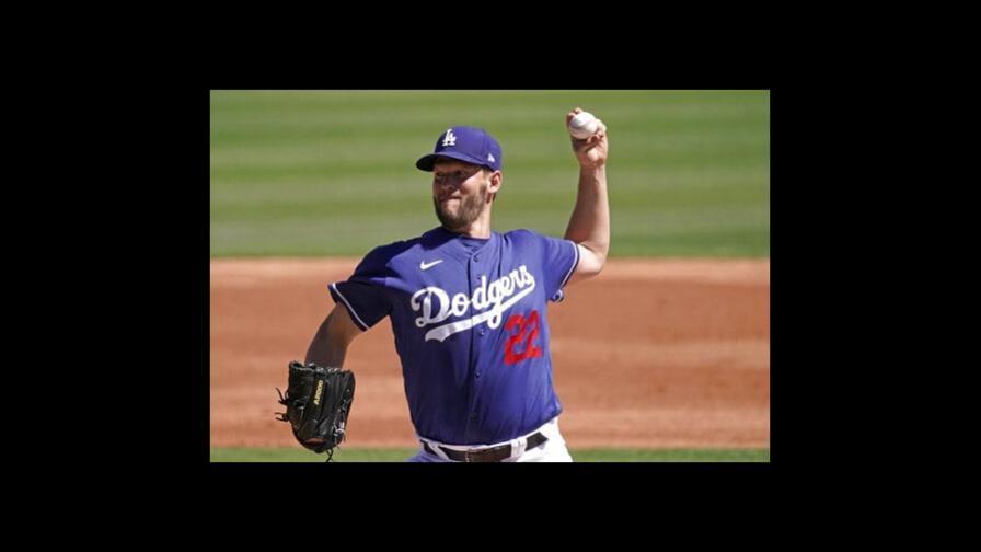 Kershaw lanza cuatro entradas sin recibir anotación Kershaw lanza cuatro entradas sin recibir anotación
