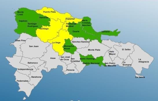 COE mantiene 14 provincias bajo alertas por las lluvias