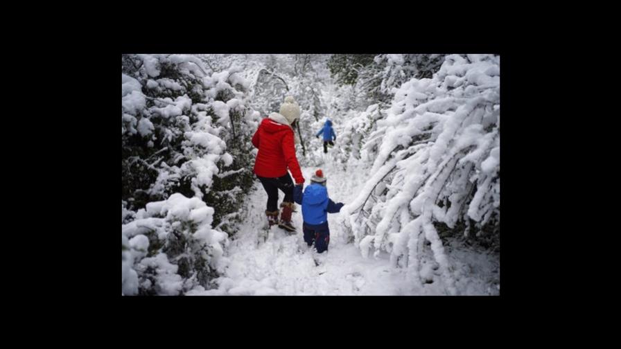 Inusual caída de nieve en la primavera europea