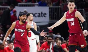 Butler anota 22; Heat vence a Bulls y llega a 50 triunfos