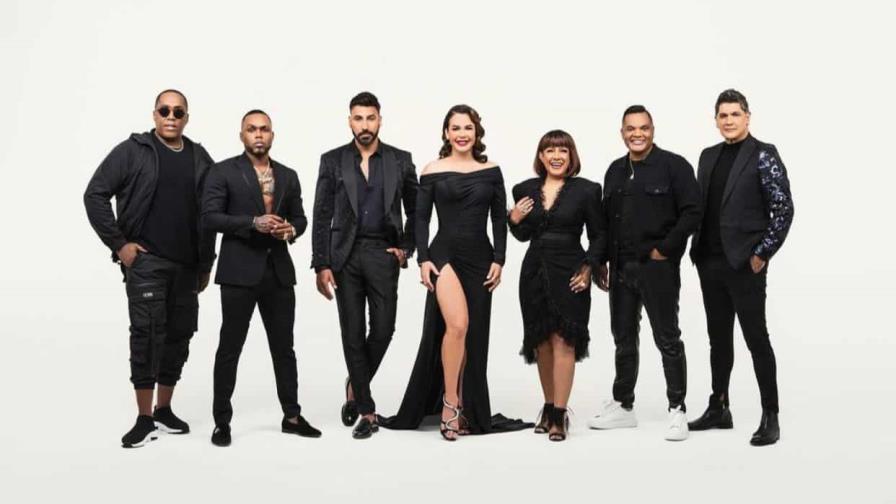 Eddy Herrera, Alex Matos, Milly Quezada y Musicólogo, en The Voice Dominicana 2022 Eddy Herrera, Alex Matos, Milly Quezada y Musicólogo, en The Voice Dominicana 2022