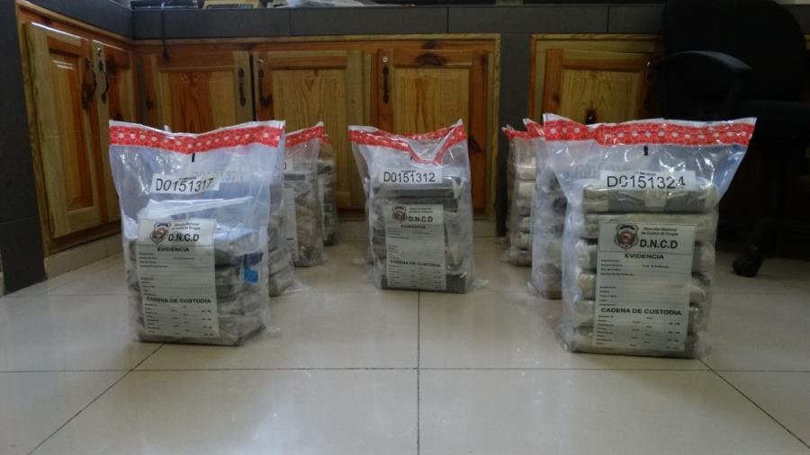 Incautan 64 paquetes de presunta cocaína en Puerto Caucedo