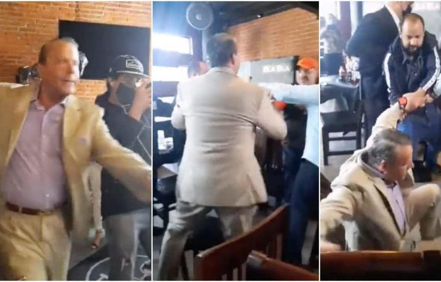 Video | Actor Alfredo Adame protagoniza pelea durante evento y vuelve a acabar en el suelo