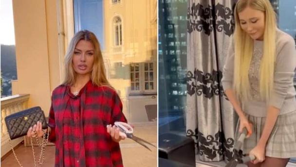 Influencers rusas destruyen bolsos Chanel tras el veto de la firma