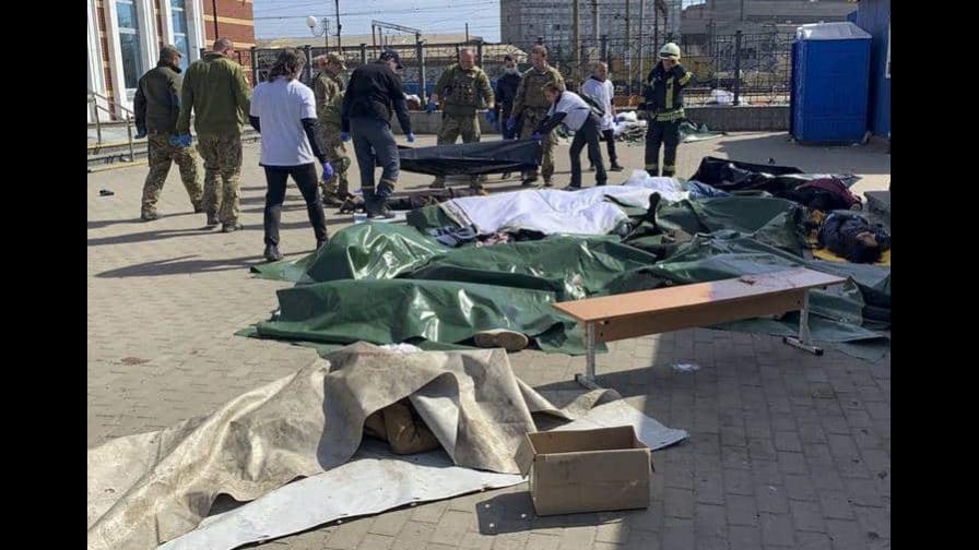 Sube a 39 cifra de muertos en estación ucraniana de Kramatorsk