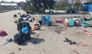 Sube a 50 civiles muertos por misil ruso en estaci&oacute;n de tren en Ucrania