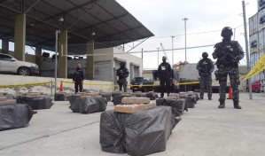 Ecuador decomisa casi tres toneladas de droga con destino a Bélgica