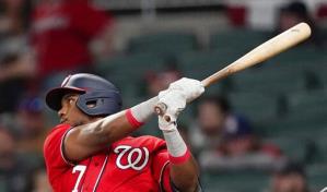 Video: Maikel Franco conecta cuadrangular en la paliza de los Nacionales a los Bravos