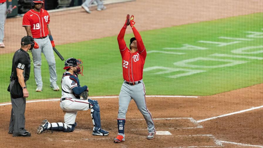 Juan Soto ingresó a un reducido círculo con su cuadrangular 100 Juan Soto ingresó a un reducido círculo con su cuadrangular 100