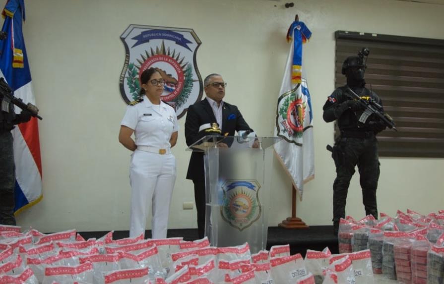 DNCD confirma 1,613 paquetes de drogas incautadas en Peravia dieron positivo a cocaína