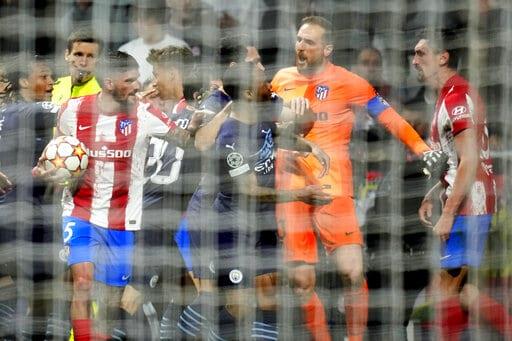 El partido Atlético Madrid ante el Manchester City termina con altercado en el túnel
