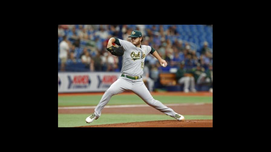 Los Atléticos de Oakland vencen a los Rays de Tampa con imparable de Cristian Pache