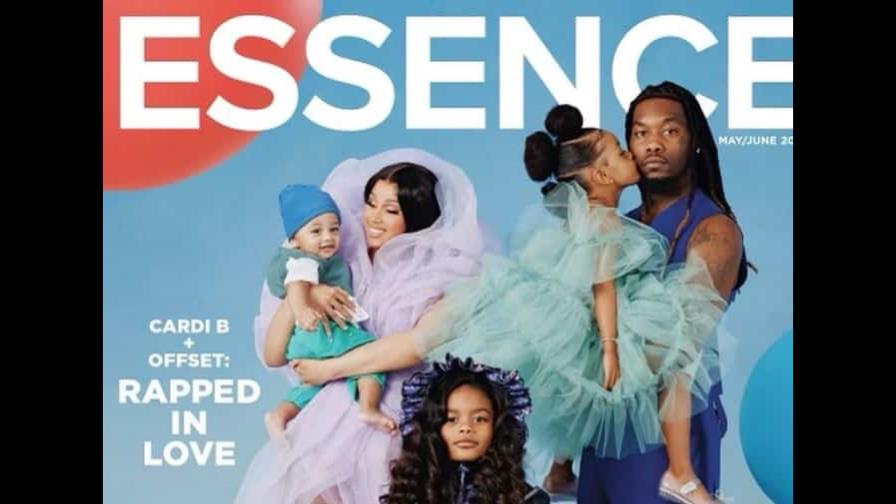 Cardi B presenta a su bebé y posa en la portada de Essence junto con su familia