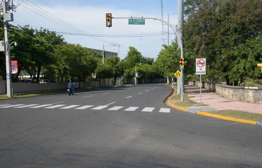 Se registra poco tránsito en avenidas de Santo Domingo este Sábado Santo