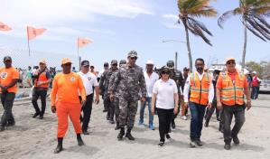 Titular de la Defensa Civil supervisa balnearios de San Crist&oacute;bal, Azua y Peravia