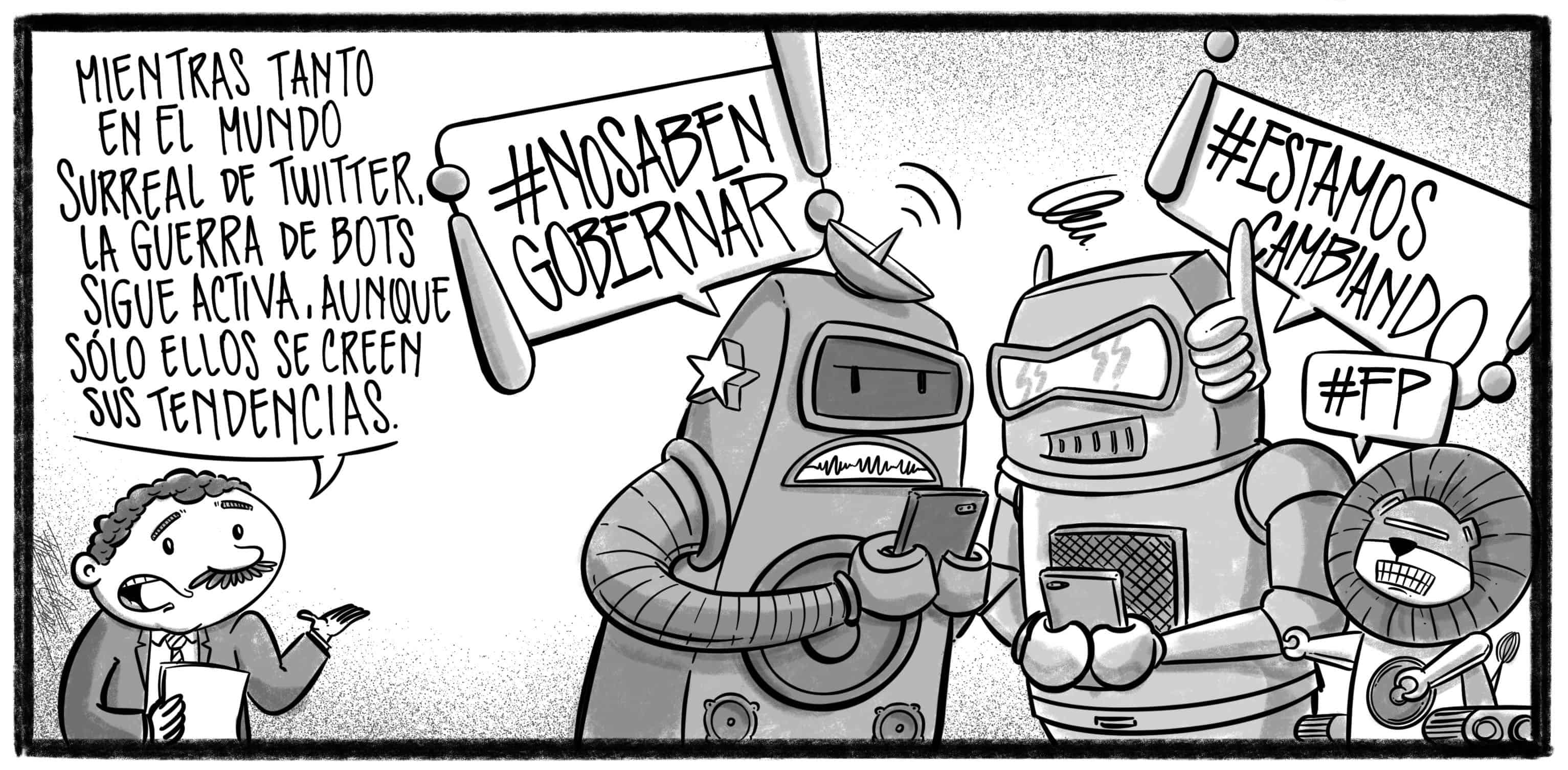 Caricatura de Noticiero Poteleche 18 abril 2022