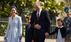 Guillermo y Kate asisten a misa de Domingo de Pascua