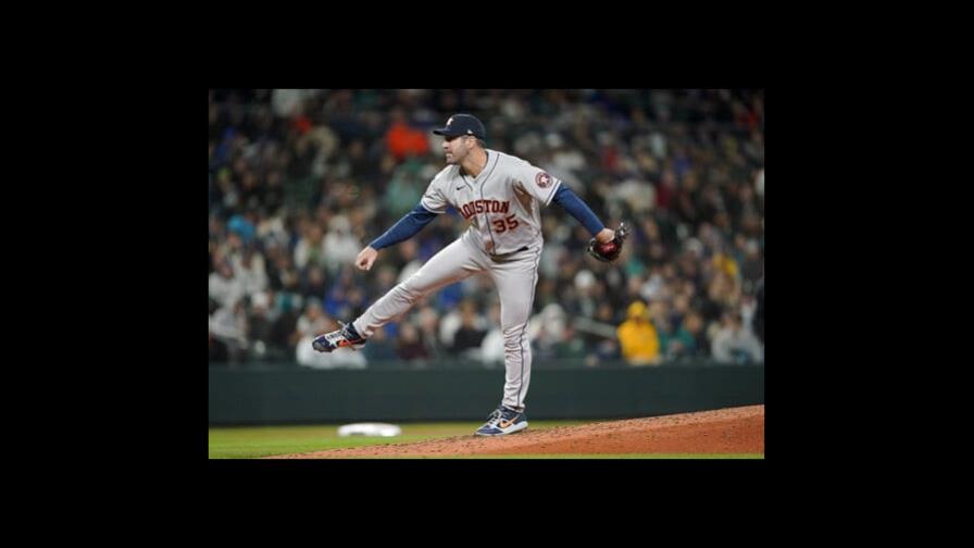 Justin Verlander luce dominante y los Astros blanquean a los Marineros