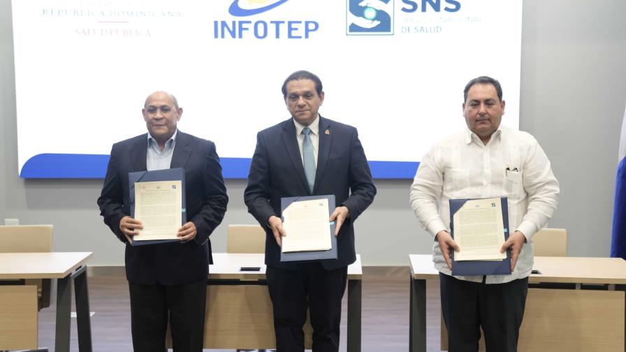 Infotep, Salud Pública y el SNS firman convenio para mejorar servicios de salud