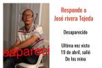 Hombre se encuentra desaparecido desde el pasado 19 de abril