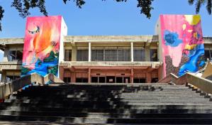 Reinauguran murales de Elsa Núñez en biblioteca del Intec